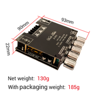 Module amplificateur audio numérique 2.1 canaux WUZHI AUDIO ZK-MT21 avec contrôle de la fréquence des aigus, des basses et du super caisson de basses, musique domestique, application
