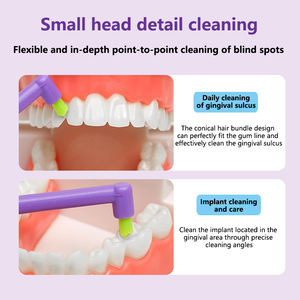 Cepillo Interdental de Precisión para Cuidado Dental, Cerdas Superfinas para la Salud Bucal, Nailon y Acero Inoxidable, Elimina la Placa y Protege las Encías - Product Image 4