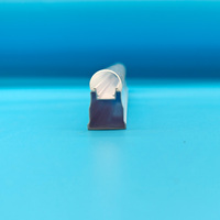 Diffuseur transparent en PC de 3 mètres avec lentille grossissante 60x, verre trempé T5 pour profilé LED universel en aluminium