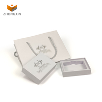 Boîte d'emballage en papier avec Logo personnalisé pour cosmétiques, coffret cadeau de luxe blanc, 20 pièces