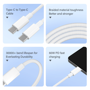 240W Typ-C 3A Schnellladekabel <span class=keywords><strong>USB</strong></span>-C 140W 100W 65W 40W 20W Ladekabel für Telefon und Laptop, PD QC Ladekabel, kompatibel mit MacBook und Samsung - Product Image 5