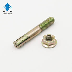Ancre à tête cylindrique avec écrou à bride en acier au carbone zingué jaune de haute qualité, fournie par une usine chinoise de fixations - Product Image 4