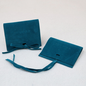 Bolsa de Joyería Personalizada de Terciopelo Sintético, Bolsa de Embalaje de Joyería de Terciopelo con Logotipo Personalizado y Exhibición - Product Image 4