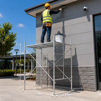 Système d'échafaudage mobile pliable galvanisé portable pour la construction