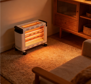 Chauffage infrarouge 2400W homologué CE, 4 réglages de puissance, chauffage <span class=keywords><strong>électrique</strong></span> portable avec protection contre la surchauffe pour usage domestique et commercial - Product Image 1