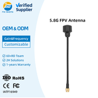 Antenne fouet externe de type T 5,8 GHz avec connecteur UFL compatible avec le récepteur TBS Crossfire Nano, pièce pour drone FPV RC, gain 5 dBi RHCP