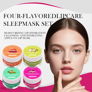 Set de Mascarillas Labiales Hidratantes para Dormir, 4 Sabores, Cuidado Hidratante, Reparación Nocturna, Tratamiento Voluminizador, Marca Privada - Product Image 4