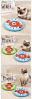 Mainan Puzzle Makanan Kucing Anjing Joypet, Perlengkapan Hewan Peliharaan, Anti Selip, Anti Tersedak, Labirin Makanan, Mainan Puzzle Pizza Bulat untuk Hewan Peliharaan