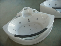 Douche d'angle en acrylique de luxe pour la maison, baignoire pour 2 personnes, jets de bain, spa, massage, baignoire à remous