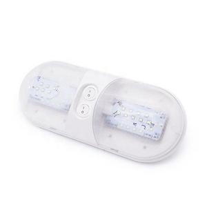 Luminaire de plafond LED à Double dôme pour camping-Car, avec interrupteur ON/OFF, éclairage d'intérieur pour RV, <span class=keywords><strong>remorque</strong></span>, camping-Car, voiture et bateau, dc 12v - Product Image 2