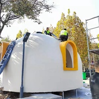 Kit de module de dôme modulaire EPS imperméable, anti-corrosion, ignifuge haute densité pour projets hôteliers et de complexes touristiques