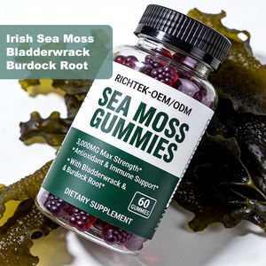 GMP Quality Factory Alta calidad Diseño libre Vitaminas y minerales esenciales Vegan Friendly Sea Moss Gummy - Product Image 5
