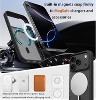Coque de téléphone translucide mate effet givré magnétique pour iPhone 17 Pro Max, anti-traces de doigts, compatible iPhone 17