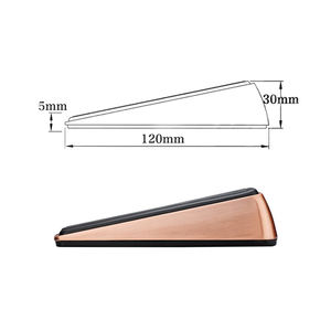 Butée de <span class=keywords><strong>porte</strong></span> en caoutchouc en alliage de zinc durable réglable Anti-vent protecteur anti-collision amovible pour salon hôpital - Product Image 4