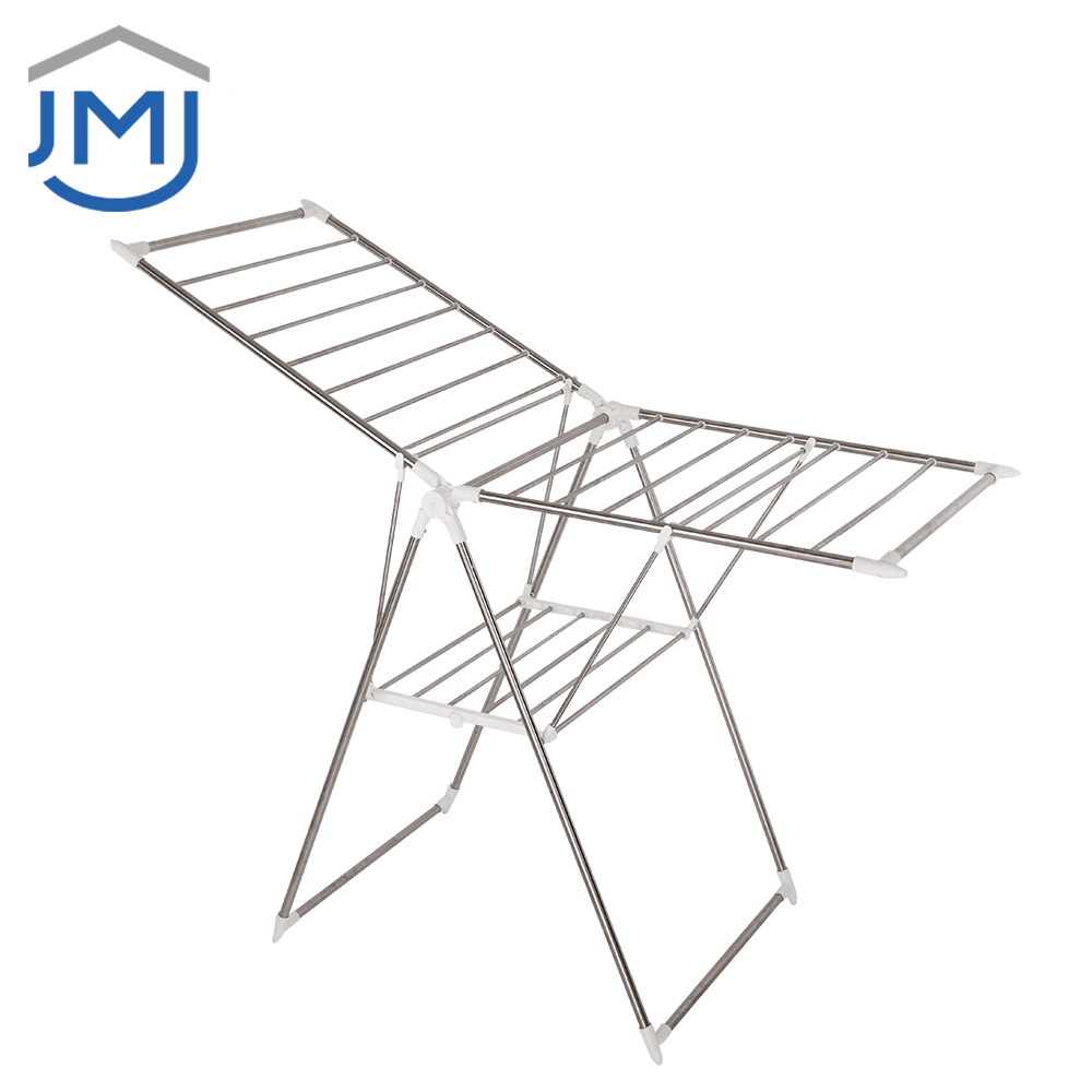 Indoor outdoor laundry rack foldable cloth dryer stand stainless steel clothes drying rack