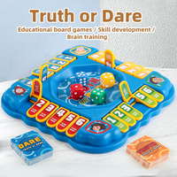 Juego de Mesa HTL Truth or Dare, Juego Interactivo Multijugador para Fiestas con Tarjetas y Dados, Juguete de Mesa para Niños y Adultos, Venta al Por Mayor