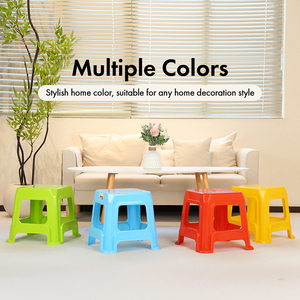 Red Modern Square <b>Stackable</b> Leisure <b>Chair</b> with Hard PP Material and Foam Filled for Bedroom Outdoor Home <b>Dining</b> Use - Product Image 4