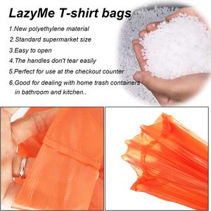 Biodegradable T-Shirt Bags with Handles PBAT <b>Material</b> Bulk <b>Packaging</b> for Business & Shopping Use Customizable - Product Image 6