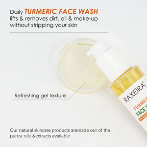 Limpiador Facial de Belleza con Cúrcuma, Productos para el Cuidado de la Piel que Aclaran las Manchas Oscuras, Limpiador Facial e Hidratante, Lavado Facial - Product Image 3