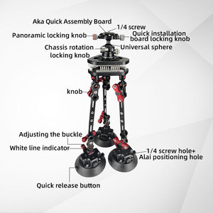 Tùy Chỉnh Hợp Kim Nhôm Cao Su Thiết Kế Ban Đầu Xe Mạnh Mẽ Hút Cup Núi Dây Thép Sốc Hấp Thụ Có Thể Điều Chỉnh Góc Bóng Đầu - Product Image 4