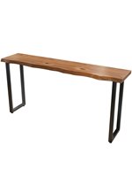 Table haute rectangulaire en bois massif pour comptoir de bar, table de salle à manger, table de café, style américain, personnalisable, pour la maison