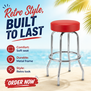 Taburete <span class=keywords><strong>de</strong></span> Bar con Diseño Ergonómico, Asiento Acolchado Resistente, Configuración Rápida, Color y Tamaño Personalizables, <span class=keywords><strong>para</strong></span> una Comodidad Excepcional - Product Image 1