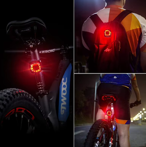 180 °   Luz Trasera para <span class=keywords><strong>Bicicleta</strong></span> de Ángulo Amplio, Recargable, Impermeable IP65, 5 Modos, Luz Trasera Tecnológica para Ciclismo Nocturno, <span class=keywords><strong>Bicicleta</strong></span> de Montaña y Carretera - Product Image 6