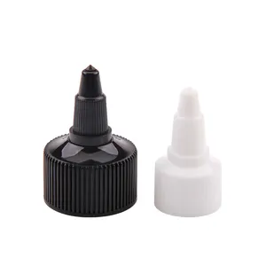 24/410 Long Nozzle Dropper Cap 24mm Kunststoff-Twist-Top-Kappe, Twist-Top-Düsen-Dropper-Kappe, 20mm schwarzer Twist-Top-Flaschen verschluss