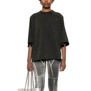 T-shirt personnalisé en éponge française 200 g/m² 100% coton Tissu tricoté à motif imprimé surdimensionné pour hommes - Product Image 2