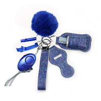 Kit de porte-clés de défense personnelle DIY pour femme, fournitures de défense personnelle, ensemble de porte-clés de sécurité, outils de défense personnelle, porte-clés en PU