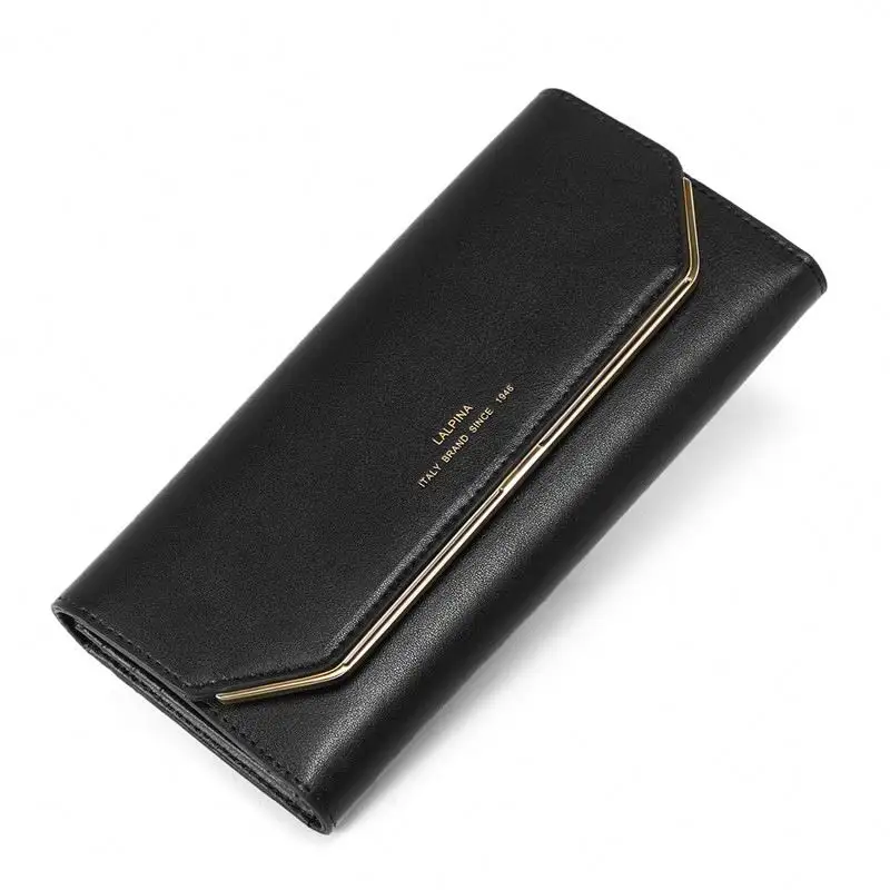 New design 2023 leather wallet luxury ladies wallet long wholesale genuine clutch wallet women