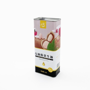 Boîte de conserve rectangulaire en fer blanc de 1,8 L pour huile de cuisson, vide, avec bouchon en plastique, idéale pour les biscuits et le chocolat – Fabrication OEM - Product Image 2