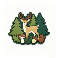 Badge brodé écologique en PVC 2D à coudre avec logo personnalisé et design de patch 3D pour chapeaux et vêtements