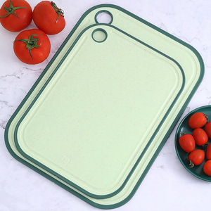 Tabla de cortar de doble cara, rectangular, material PP, antibacteriana, para verduras, frutas, apta para lavavajillas - Product Image 2