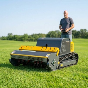 Tondeuse à gazon sur chenilles à moteur essence tout-terrain économique pour l'aménagement paysager des parcs et la coupe de l'herbe sur les pentes montagneuses - Product Image 6