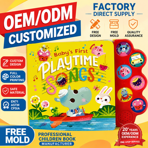Libro de Sonidos con Tapa Dura para Niños - Certificado por CPSIA y CPC, Audiolibro de Cuentos en Inglés con Control Táctil - Product Image 1