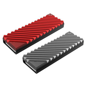 PS5 <span class=keywords><strong>M</strong></span>.2 SSD heatsink NVMe M2ระบายความร้อน2280สถานะของแข็งอลูมิเนียมปะเก็นหม้อน้ำกับแผ่นซิลิโคนความร้อน - Product Image 2