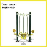 Équipement de fitness en plein air à barres parallèles doubles en acier sur mesure pour l'exercice des jambes équipement de fitness en plein air