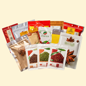 Tùy chỉnh in đứng lên túi zip bột nhựa bột Ngô Gia vị đóng gói gia vị trái cây sấy khô Trà gia vị Túi - Product Image 3