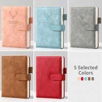 Carnet de notes professionnel personnalisé avec logo, en similicuir, reliure cousue, pour enregistrement de réunions de bureau