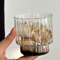 Beeman rétro rayures verticales tasse en verre résistant à la chaleur tasse à café pour glace café boisson tasse à eau pour verres en verre froid