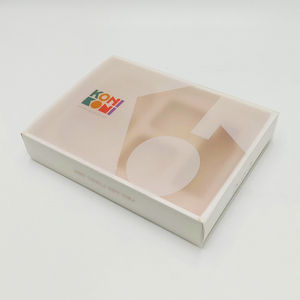 Recyclable Custom Transparent Corrugated Board Frosted Gift Box with Embossing Matt Lamination for Tea Mask Mug Drawer Packaging - Product Image 3