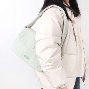 Customized mini cute fluffy handbag with women's <b>soft</b> cushion, non-woven fabric lining, shoulder <b>bag</b> - Product Image 2