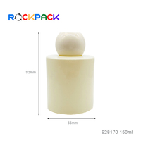 Bouteille d'aromathérapie en verre pour diffuseur d'anches de décoration d'intérieur de 150ml