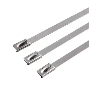Kontron Wholesale Self-Locking Metal Cable Ties 301 SUS Stainless Steel