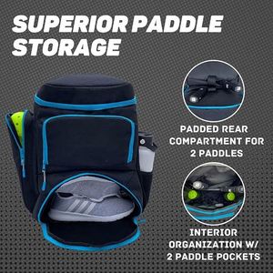 Échantillon gratuit : Sacs à dos de sport personnalisés pour raquettes de pickleball, sacs de transport pour raquettes de sport - Product Image 3