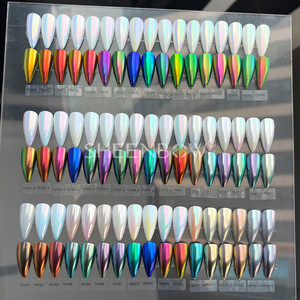 <strong>SHEENBOW</strong> Aurora Rainbow Unicorn Chrome Mirror Nail Powder Mermaid Nail Rubbing <strong>Pigments</strong> - Product Image 4