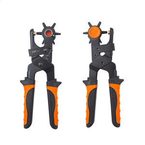 Pince à poinçonner rotative ergonomique YTH en cuir robuste, 6 tailles de trous, pour ceintures, bracelets de montre, sacs à main, chaussures, <span class=keywords><strong>réparation</strong></span> artisanale du cuir - Product Image 3