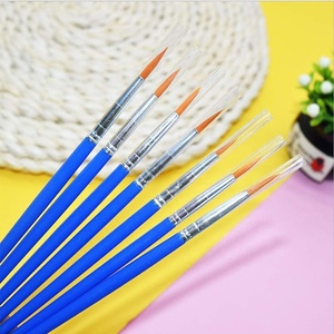 Set di 1 Pennello Dettagliato per Bambini con Setole in Nylon, Pennello Piatto Piccolo per Pittura Artistica per Bambini, Kit in Bulk con Manico in Plastica - Product Image 2