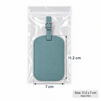 Étiquette de bagage en cuir PU avec logo personnalisé, rabat de confidentialité, étiquette de valise, étiquette de bagage de voyage OEM ODM, cadeau d'entreprise, vente en gros